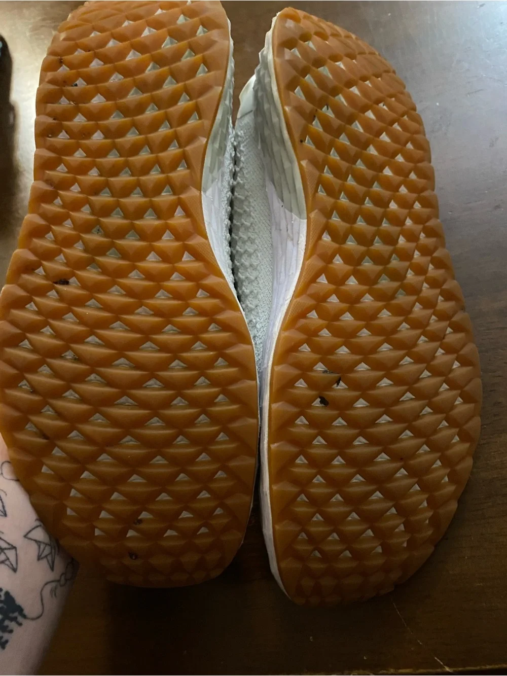 No Bull  Men’s Knit Sneakers in Off-White